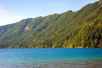 Lake Crescent at Olympic National Park, Lake in Washington State