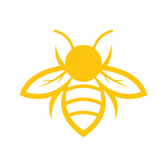 simple and creative honey bee logo design