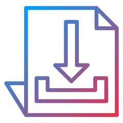 Vector Design Download File Icon Style
