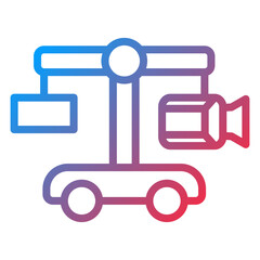 Vector Design Camera Crane Icon Style