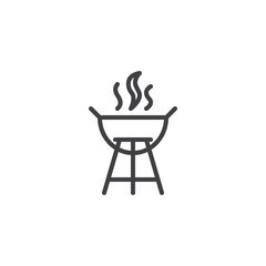 Barbecue Grill line icon