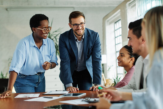 business meeting businesswoman woman office portrait job career happy businessman teamwork colleague businessperson startup creative student education project
