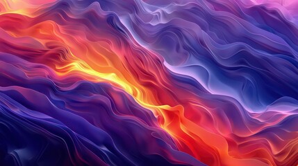 3D Wave colorful abstract background.