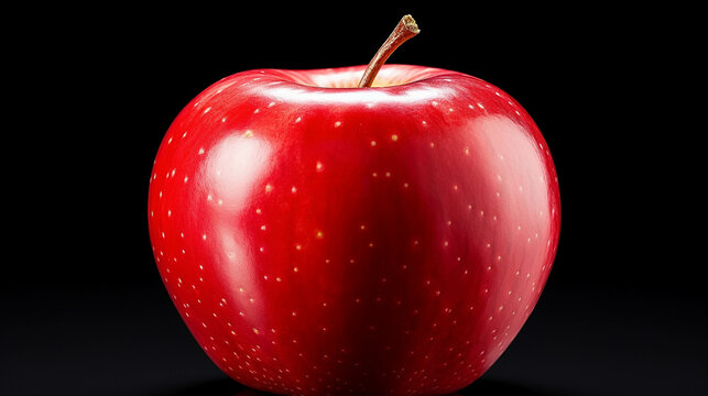 red apple on black background  high definition(hd) photographic creative image