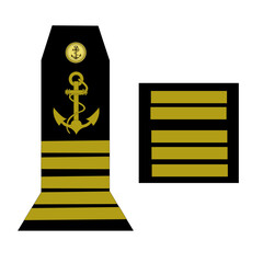 Galon de l'armée de la marine nationale française des officiers supérieurs: Capitaine de vaisseau