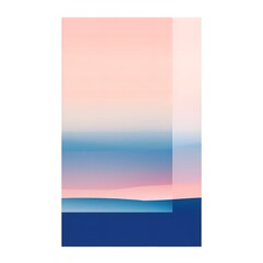 Rectangular design with a gradient of blue and pink hues, displaying a smooth transition from deep blue to soft pink.