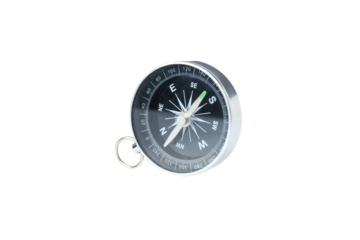 PNG compass isolated on white background.