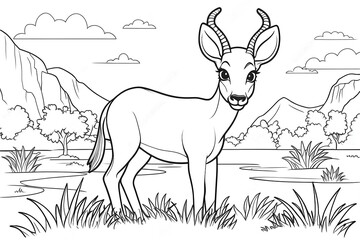 Impala colouring book 