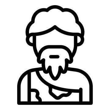 recommend clip art: Caveman avatar costume icon
