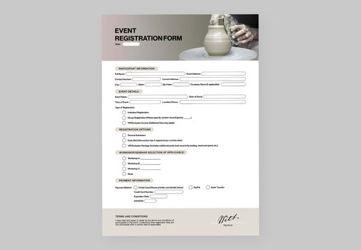 Event Registration Form