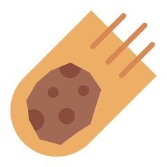 Meteorite impact icon