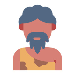 Caveman avatar costume icon
