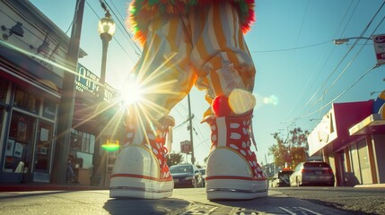 Clown oversized shoes