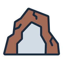 Cave nature icon