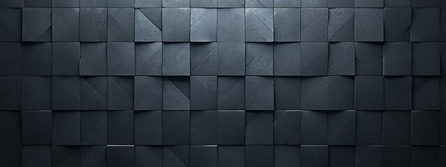 Dark gray abstract background with geometric texture and lighting