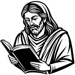 jesus with cross vector, black Jesus silhouette vector illustration,icon,svg,christian characters,Holiday t shirt,Hand drawn trendy Vector illustration,virgin mary and jesus on black background