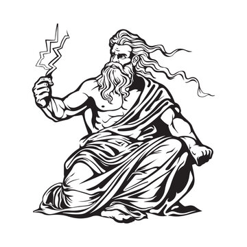Zeus Vector Image Vector,  Art, Icons, and Graphics 