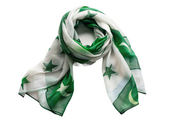 Pakistan flag printed on scarf