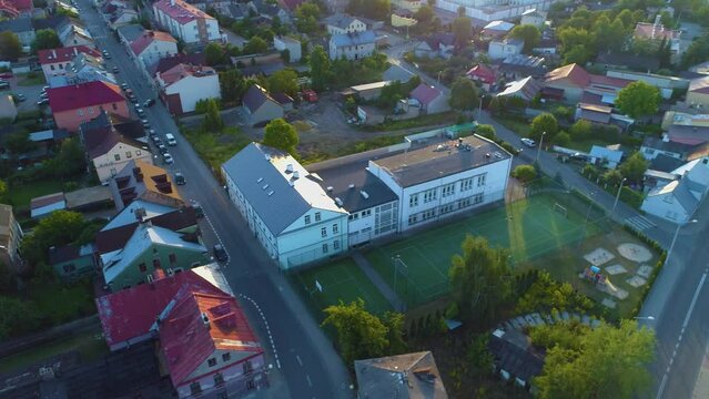 Primary School Biala Podlaska Szkola Aerial View Poland