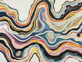 abstract pattern with waves