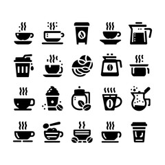 Coffee Icon Set Vector