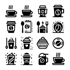 Coffee Icon Set Vector