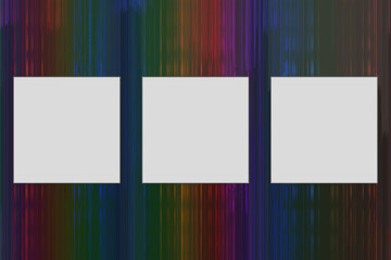 Naklejka premium Zwei weiße Karten vor braunem Muster - Hintergrund. Abstrakte Bordüre. Kunstbilderrahmen für Scrapbooking, Albumseite, Grußkarte, Postkarte, Poster, Flyer, Präsentation, Einladung