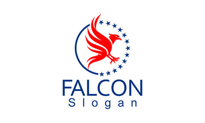 vector, falcon, bird, logo, illustration,