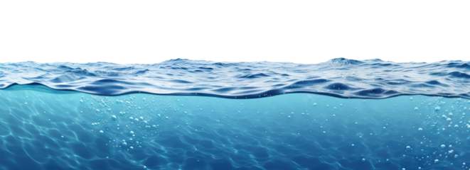 Sea water surface cut out