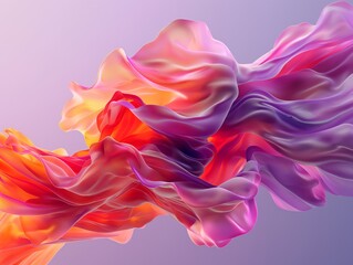 Fluid Dynamics: Abstract Flow 3D Render as a Background Design Element
