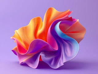 Fluid Dynamics: Abstract Flow 3D Render as a Background Design Element