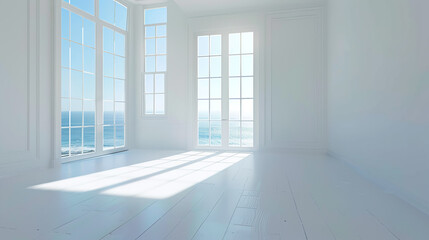 
Soft and light minimalist interior