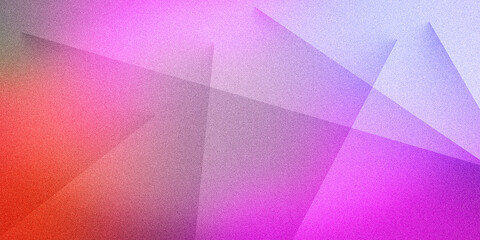 Obraz premium Dynamic multicolored red pink purple lilac geometric patterns on grainy ultra wide pixel backdrop. Perfect for design, banners, and wallpapers. Premium quality