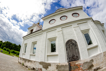 Church of the Nativity of John the Baptist 1809 built. Ivanovskaya Village, Russia - June 2018