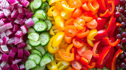 Bright spring and fresh salad