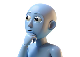 Obraz premium robot android realistic 3d