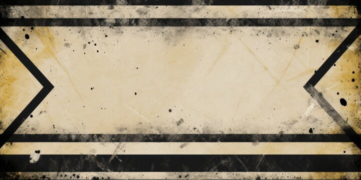 Beige black grunge diagonal stripes industrial background warning frame, vector grunge texture warn caution, construction, safety background with copy space for photo or text design