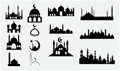 Mosque Silhouette PNG