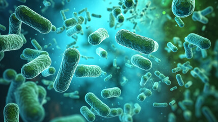 3d illustration of pathogenic bacteria