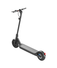 Modern electric scooter on transparent background