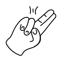 Here’s a doodle icon of letter h sign 