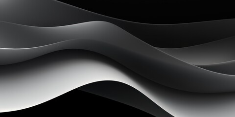 Black gray white gradient abstract curve wave wavy line background for creative project or design backdrop background - obrazy, fototapety, plakaty