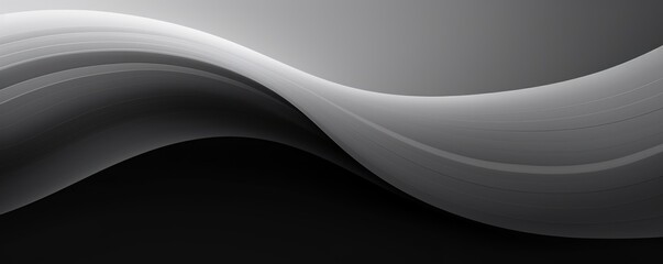 Black gray white gradient abstract curve wave wavy line background for creative project or design backdrop background - obrazy, fototapety, plakaty