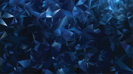 DARK BLUE abstract textured polygonal background. Blu