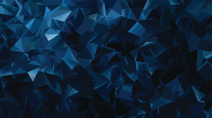 DARK BLUE abstract textured polygonal background. Blu