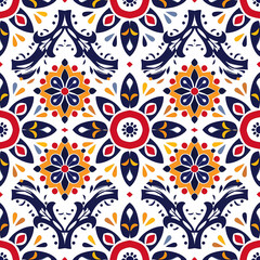 Fototapeta na wymiar Pattern seamless design, wallpaper, flower, fabric, carpet, mandalas, clothing, wrapping, sarong, tablecloth, shape, geometric pattern, ethnic pattern, traditional. illustration