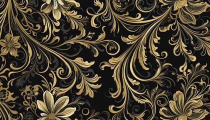 abstract black and gold  bright colors pattern background,  