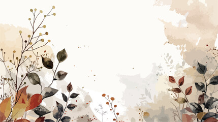 Earthy background image with floral elements. useful