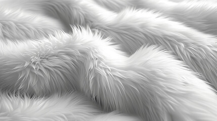  Luxurious White Fur Texture Background