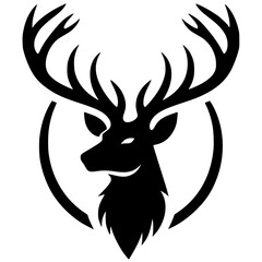 Deer head silhouette